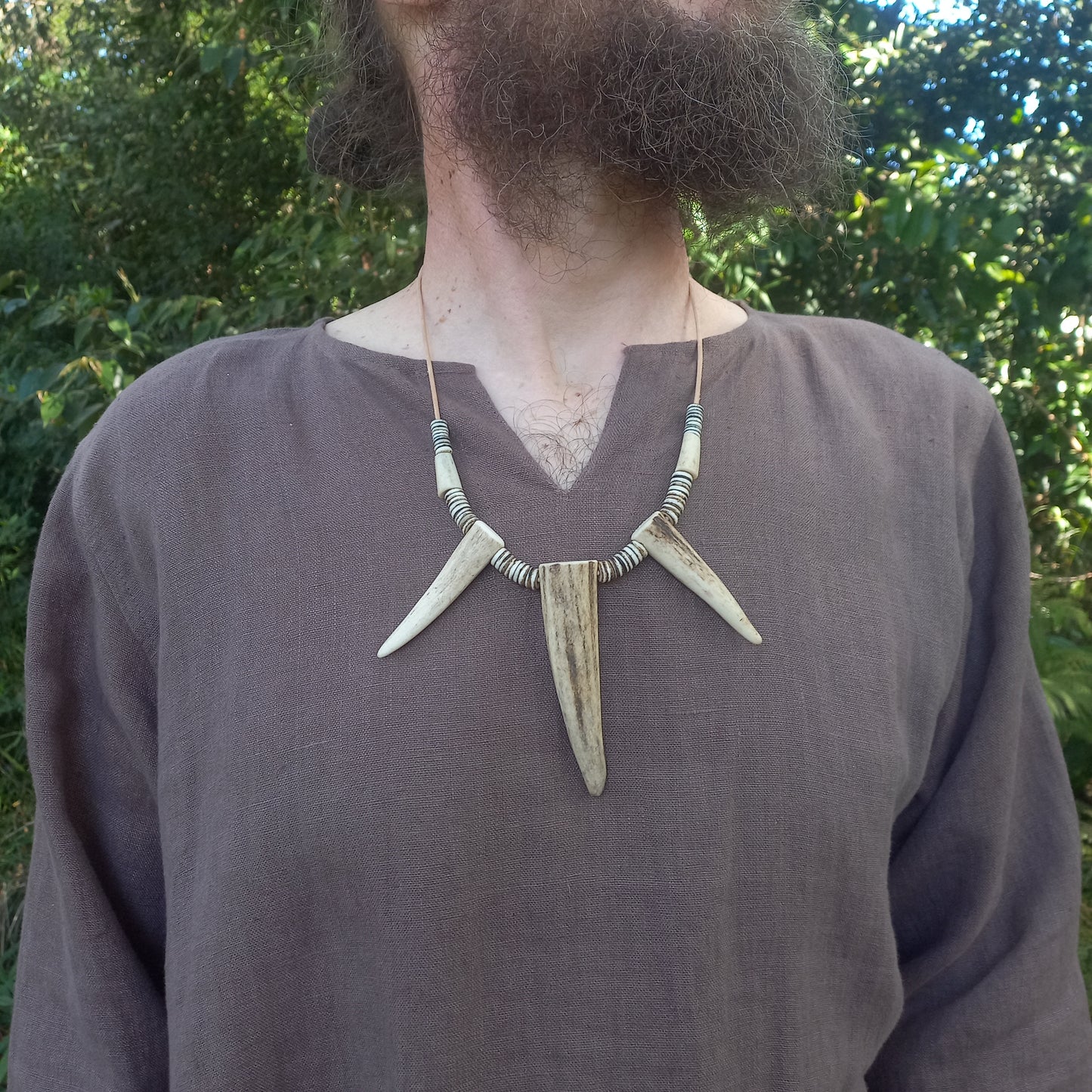 Deer Antler Tip Necklace (A)