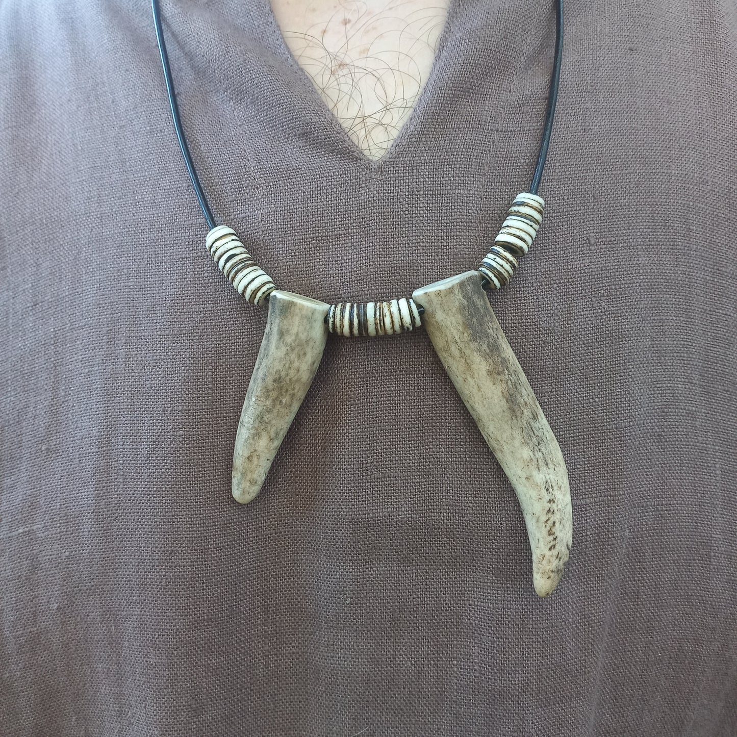 Deer Antler Tip Necklace (B)