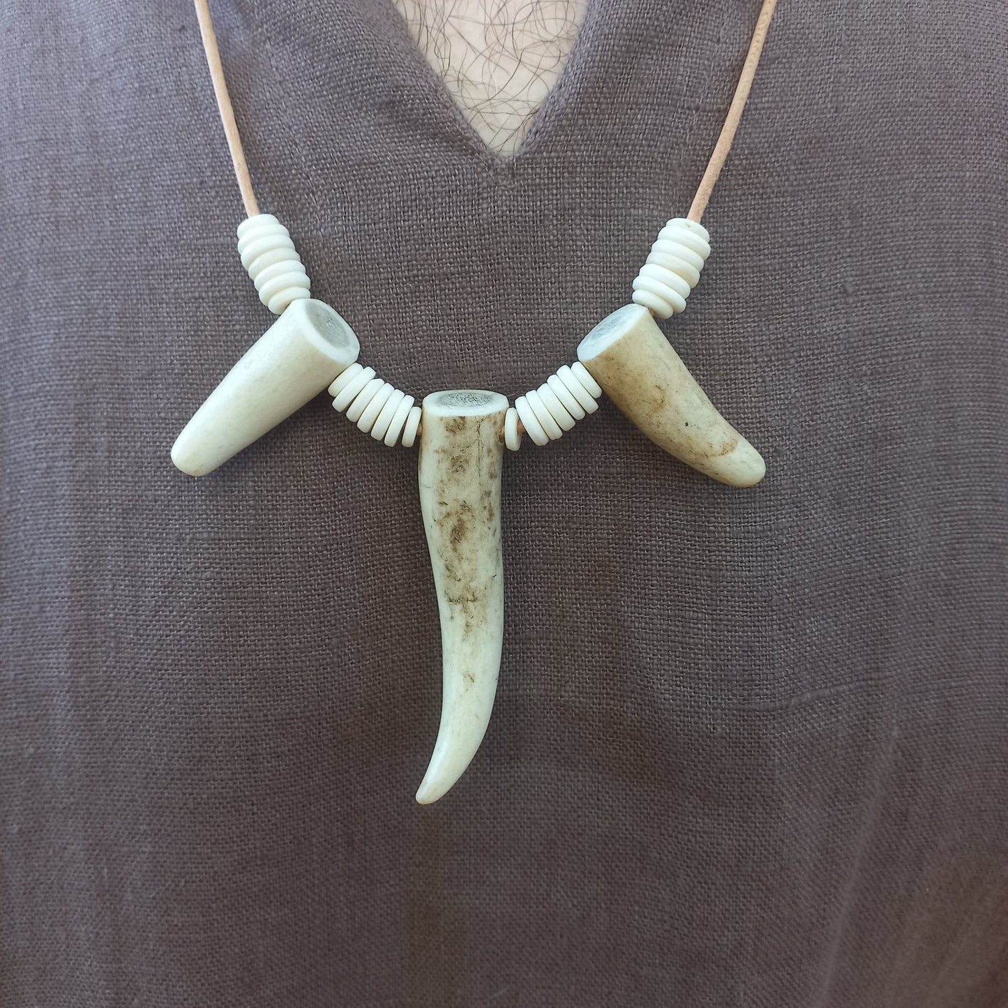 Deer Antler Tip Necklace (D)