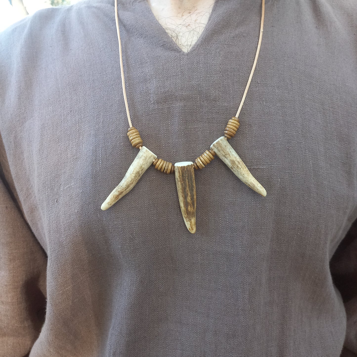 Deer Antler Tip Necklace (E)