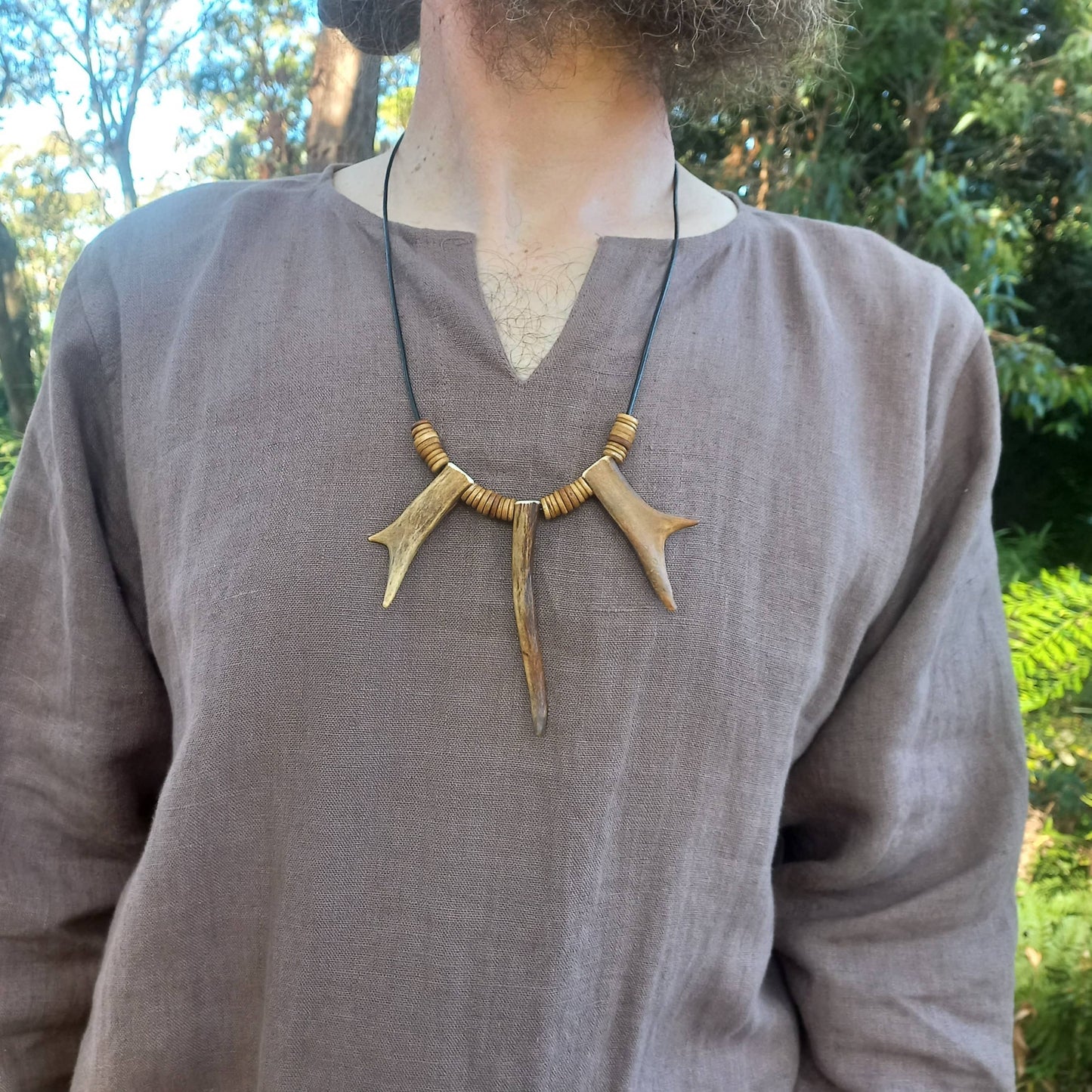 Deer Antler Tip Necklace (G)