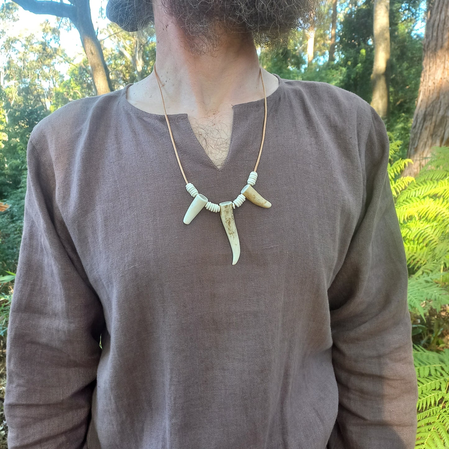 Deer Antler Tip Necklace (D)