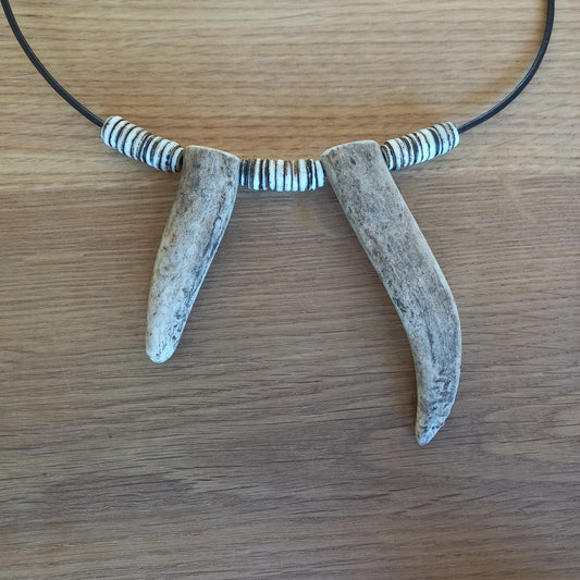 Deer Antler Tip Necklace (B)