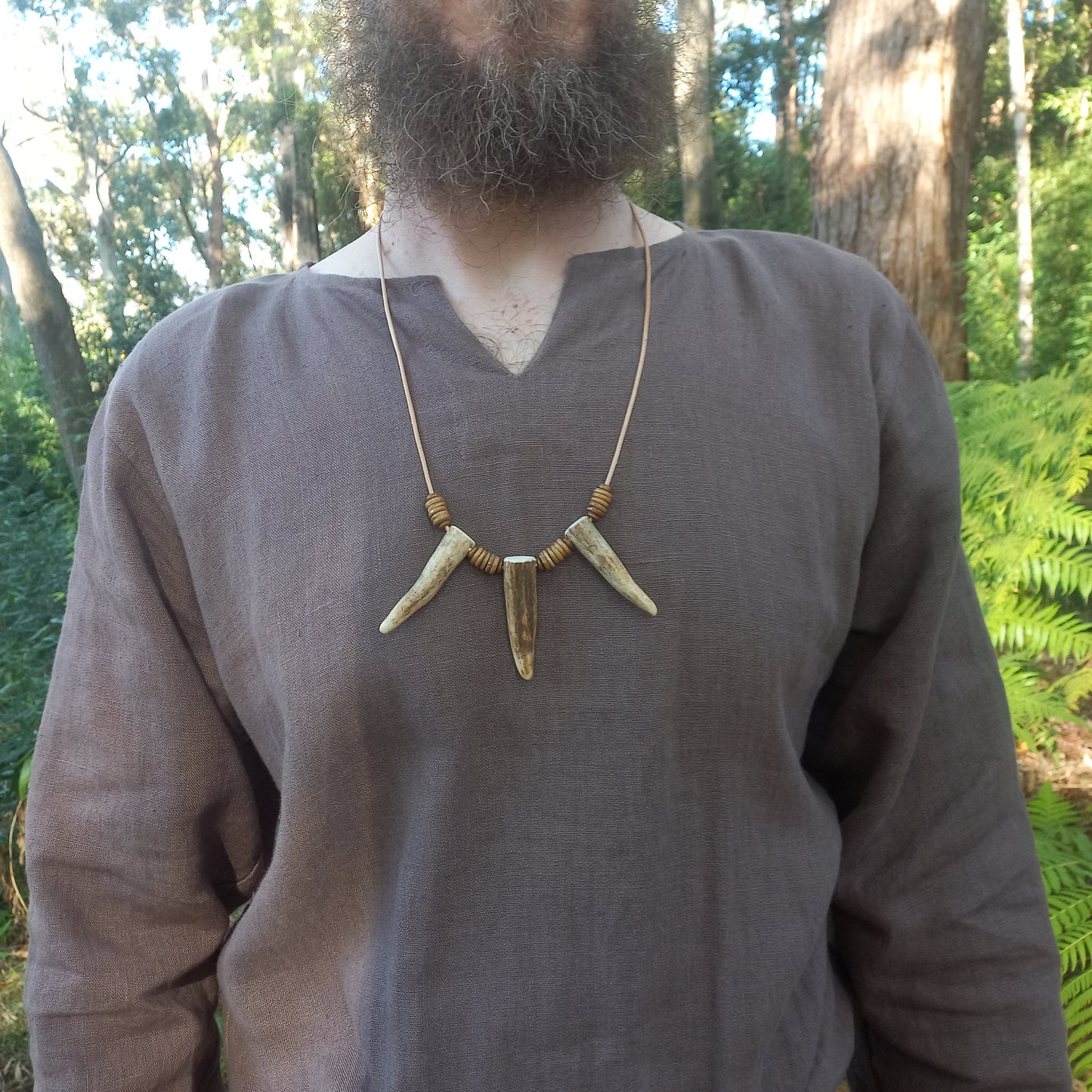 Deer Antler Tip Necklace (E)