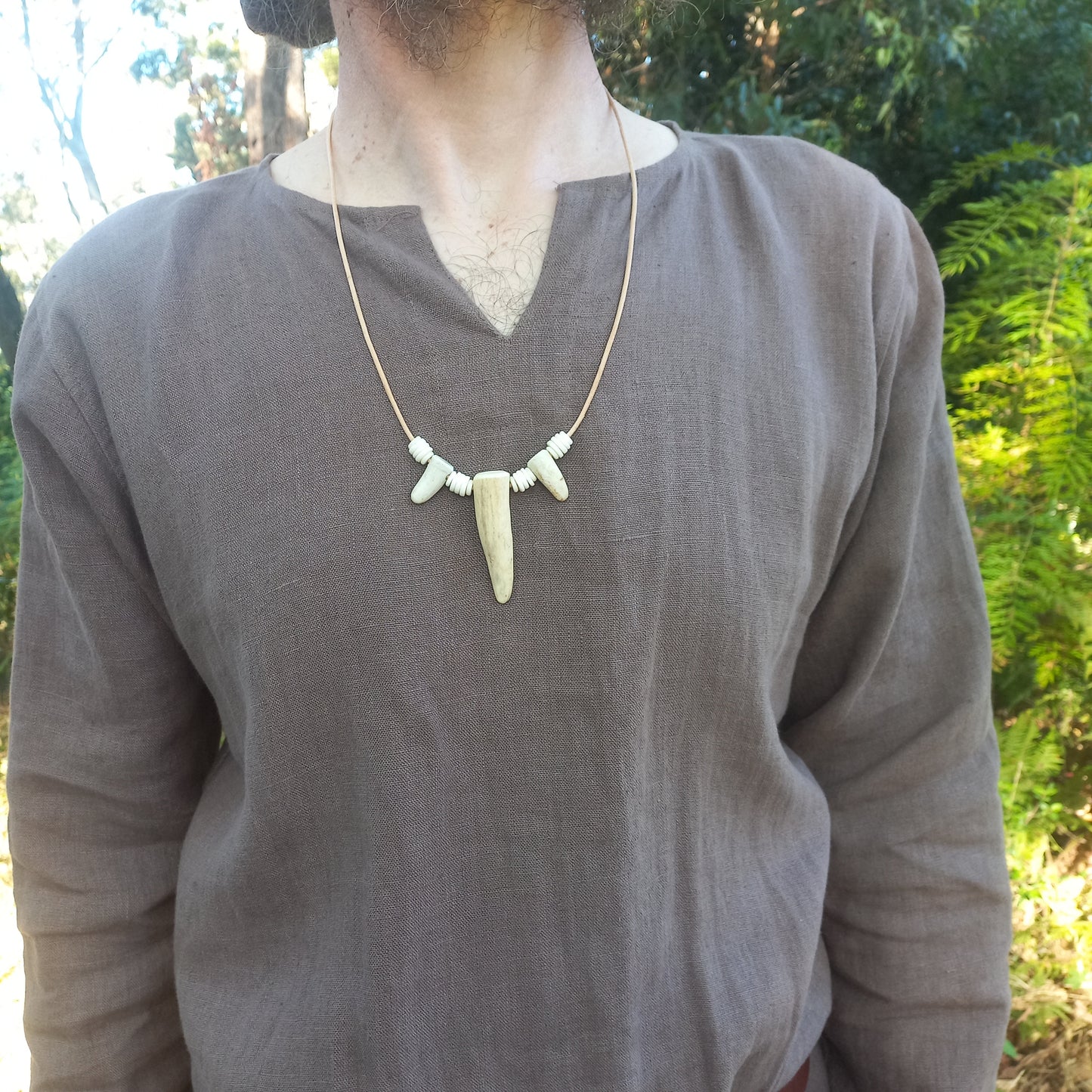 Deer Antler Tip Necklace (H)