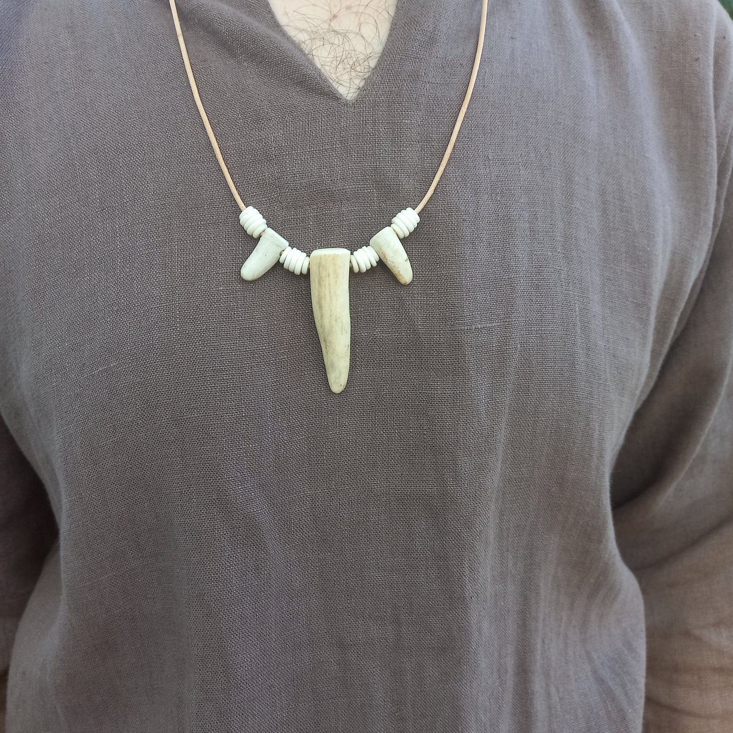 Deer Antler Tip Necklace (H)