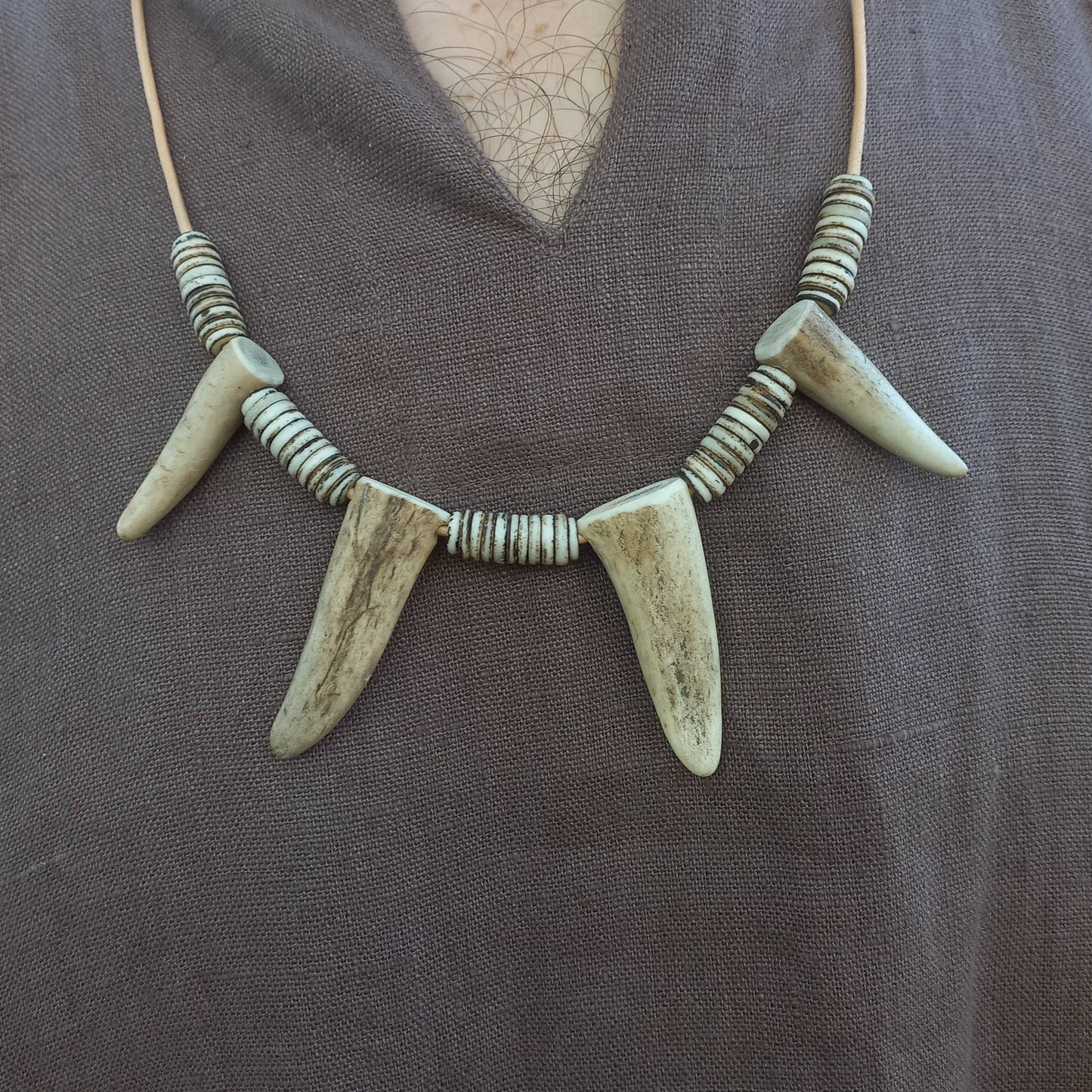 Deer Antler Tip Necklace (I)