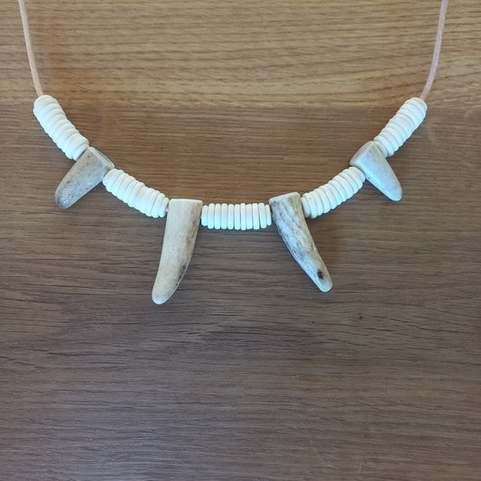 Deer Antler Tip Necklace (J)