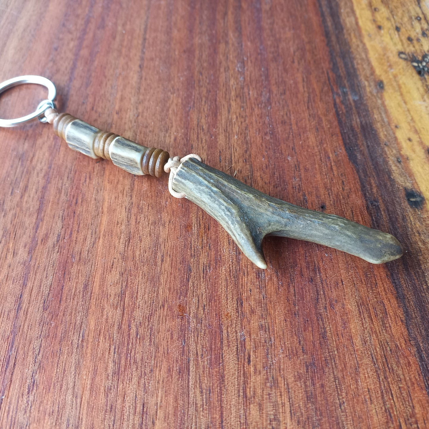 Roe Deer Antler Keychain