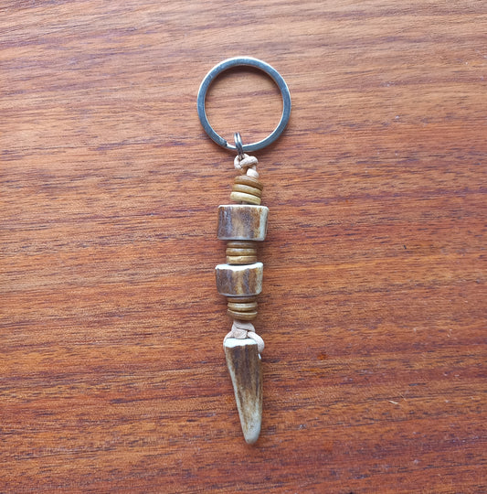 Roe Deer Antler Tip Keychain